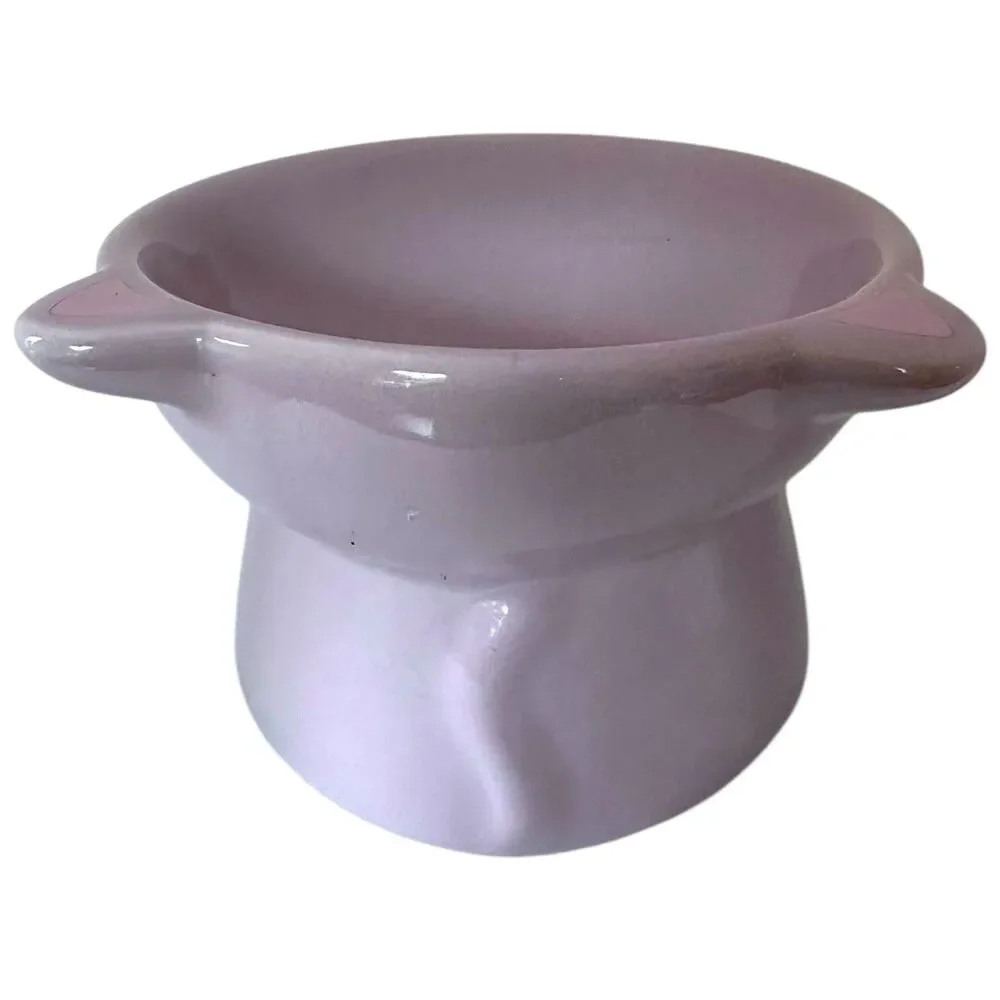 NEW NICE PAWS - Tilted Elevated Ceramic Cat Food/Water Bowl in Light Lavender